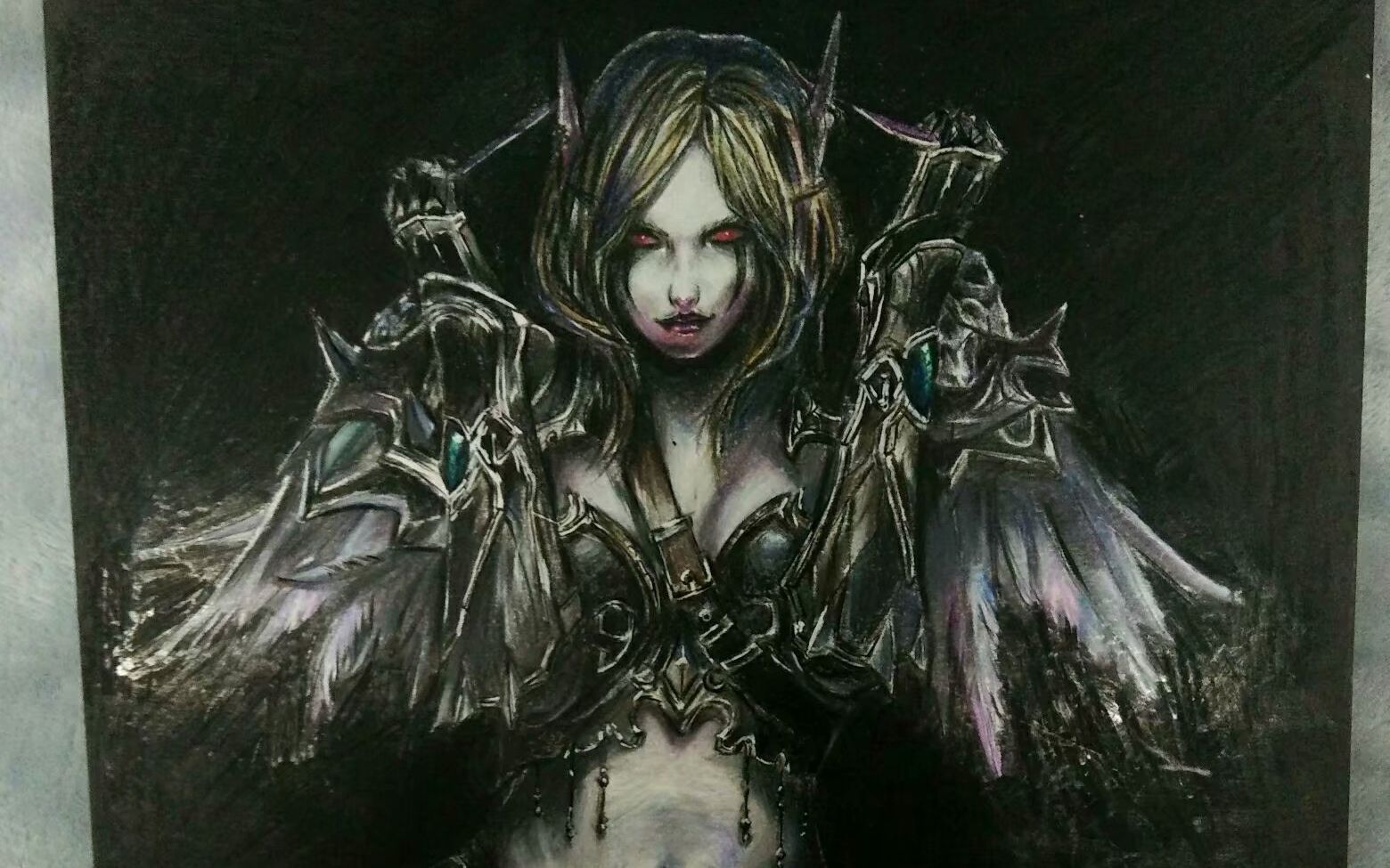 魔兽世界彩铅手绘 希尔瓦娜斯