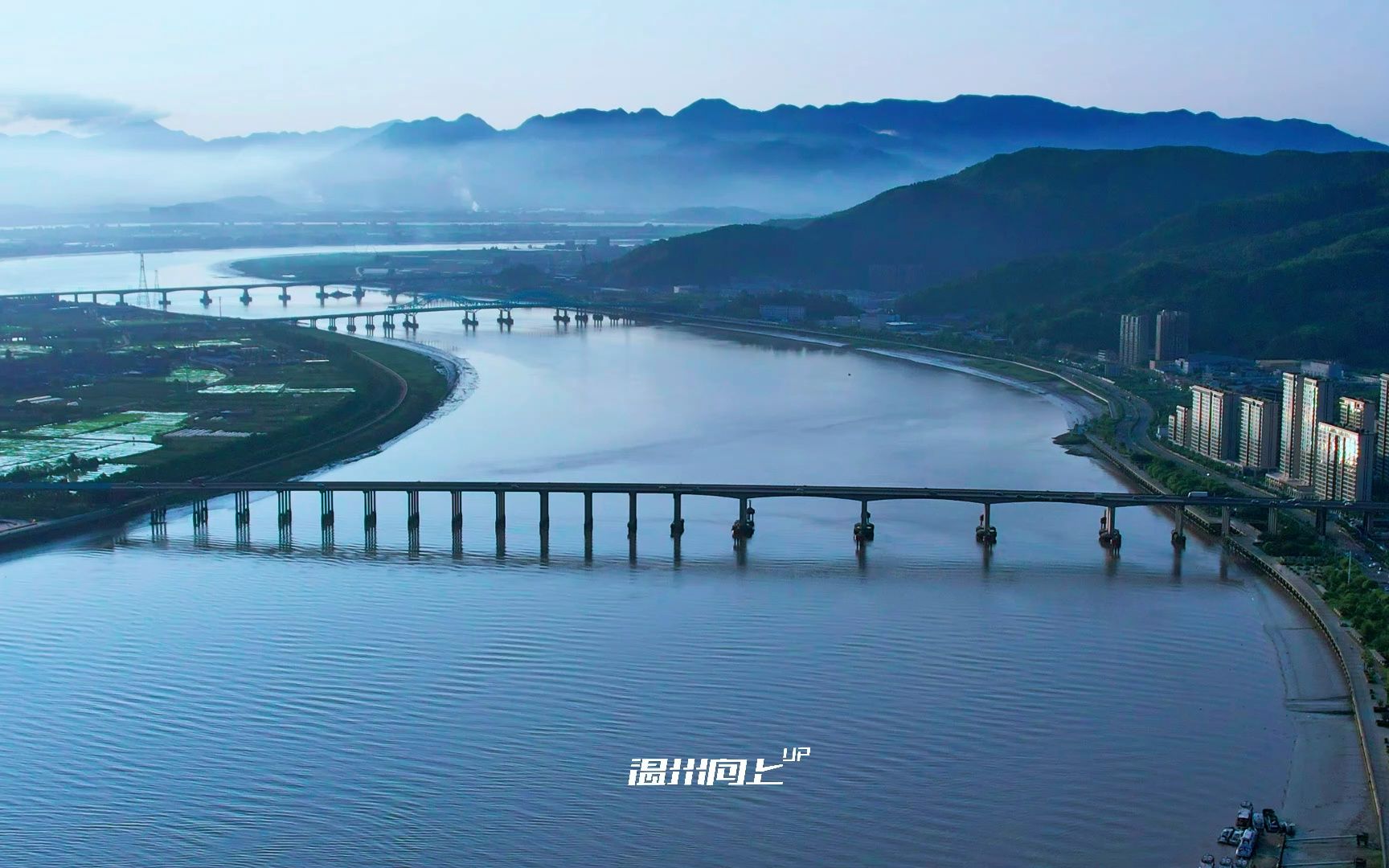 一江两岸,烟雨江南,瑞安仙境般的江景哔哩哔哩bilibili