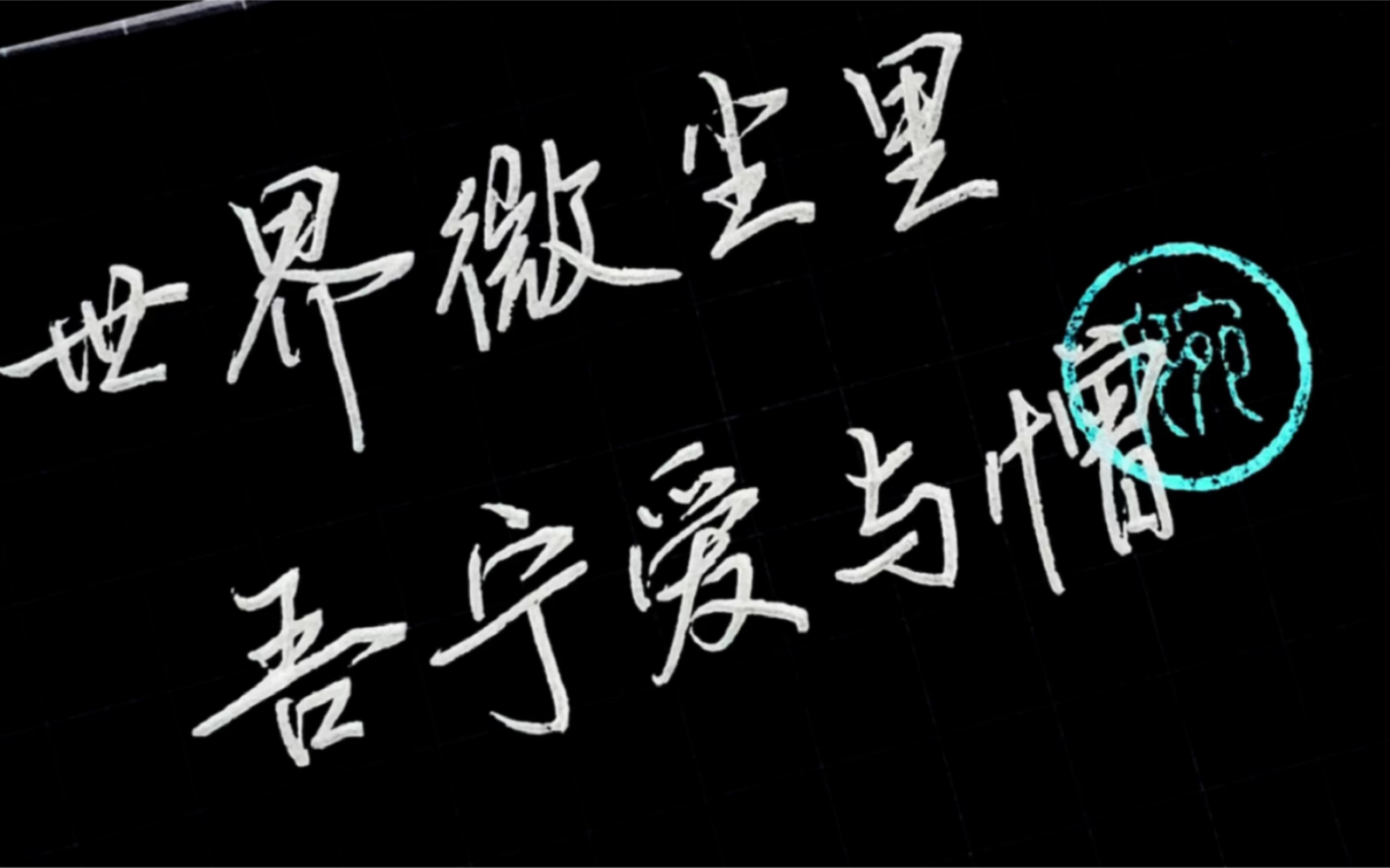 0729世界微尘里 吾宁爱与憎