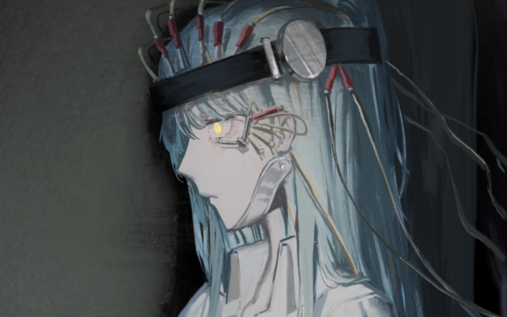 【绘画过程】路多维可渐析厌恶疗法  脑叶公司同人(procreate)