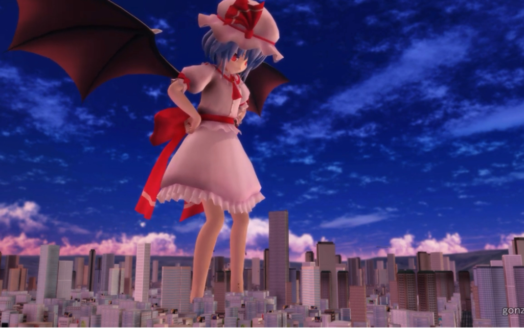 [图]【巨大娘 giantess】巨大娘のビル踏み潰しgiantess crush the building