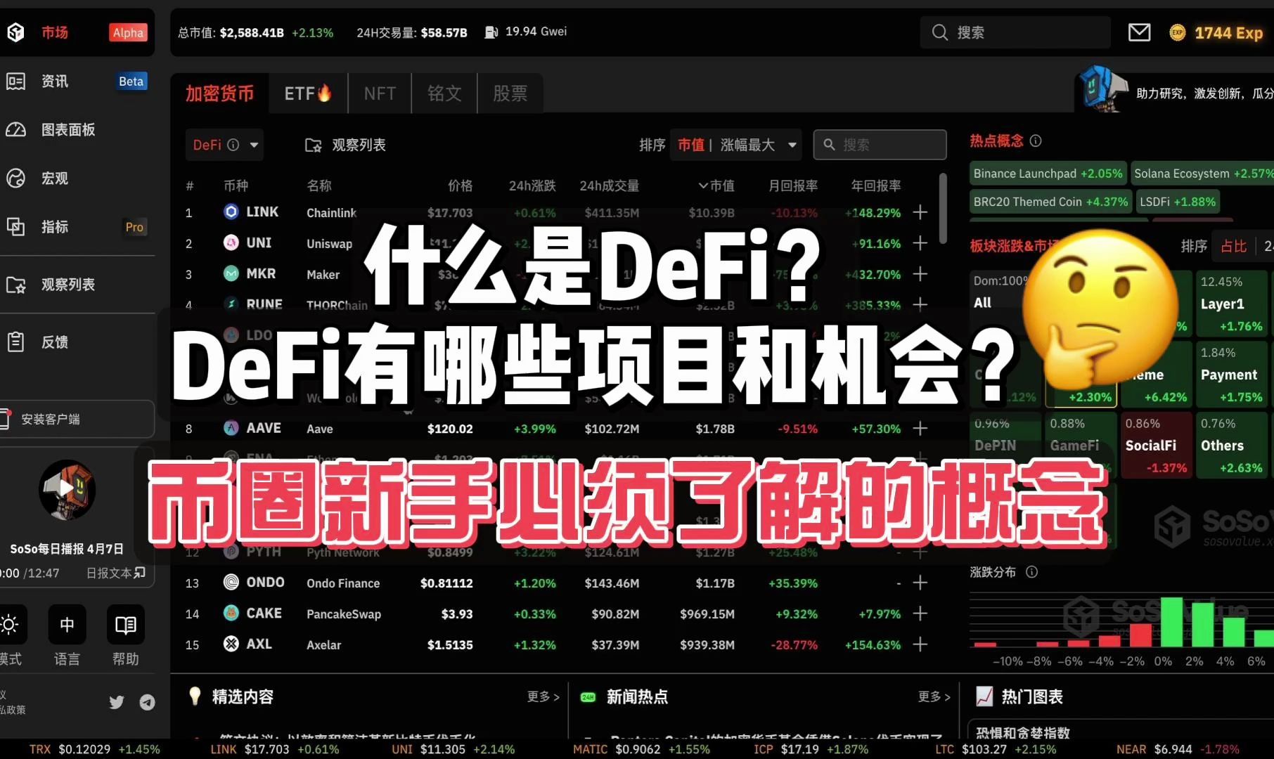 什么是DeFi?DeFi有哪些项目和机会?币圈新手必须了解的概念哔哩哔哩bilibili