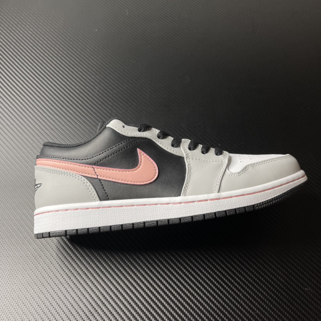 耐克nike aj1黑灰粉低帮休闲运动篮球鞋_哔哩哔哩_bilibili