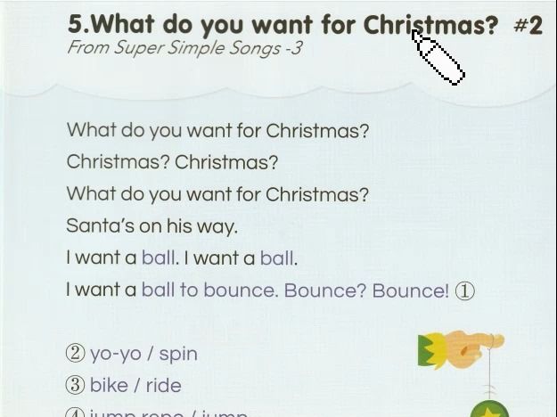 super simple song 學唱講解 042 what do you want for christmas #2