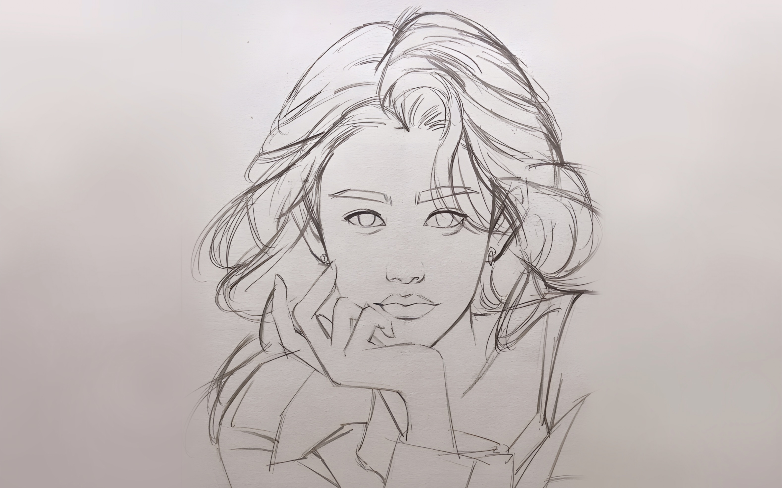 简简单单的正面人像起形教程