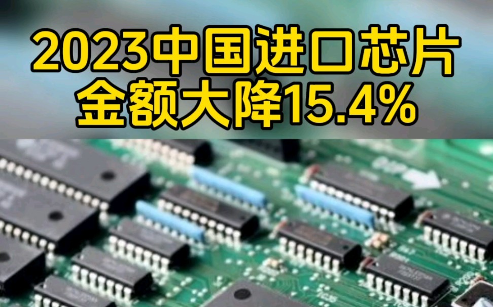 根据中国海关数据,2023年中国集成电路(IC)进口数量和金额均大幅下降.官方数据显示,2023年中国累计进口集成电路4795亿颗,较2022年…哔哩哔...