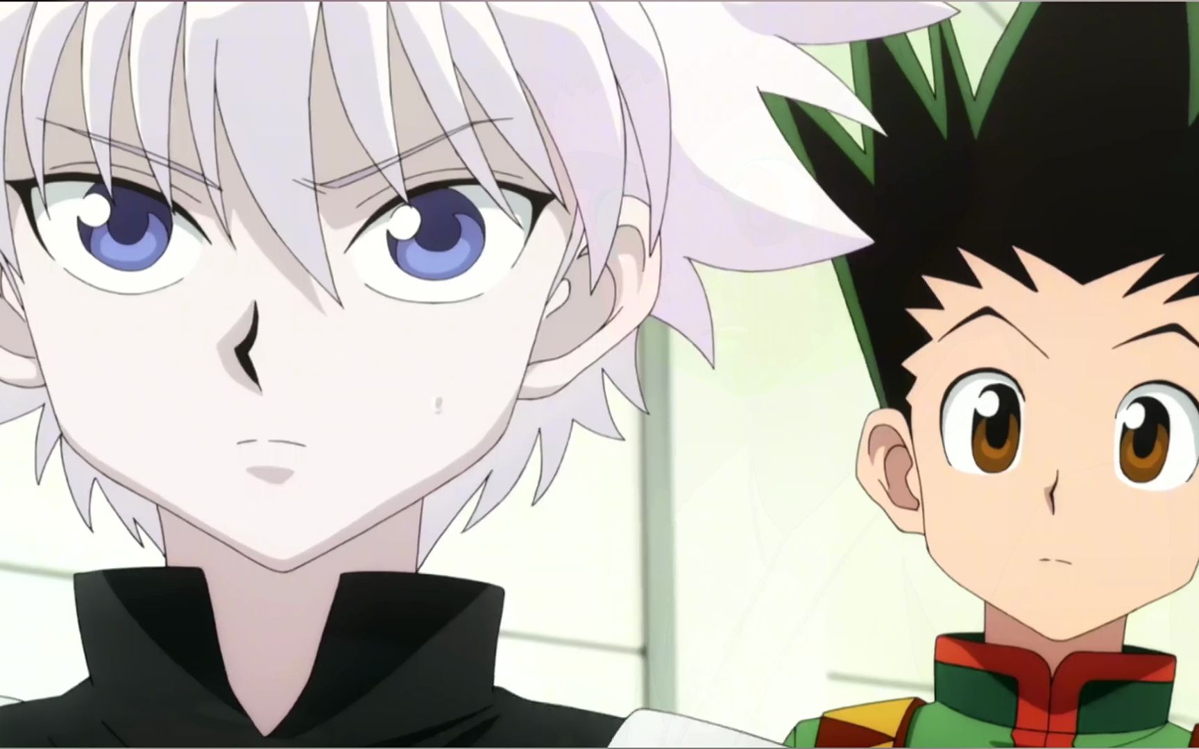 奇犽和小杰来到了天空竞技场,两人即将学会念能力