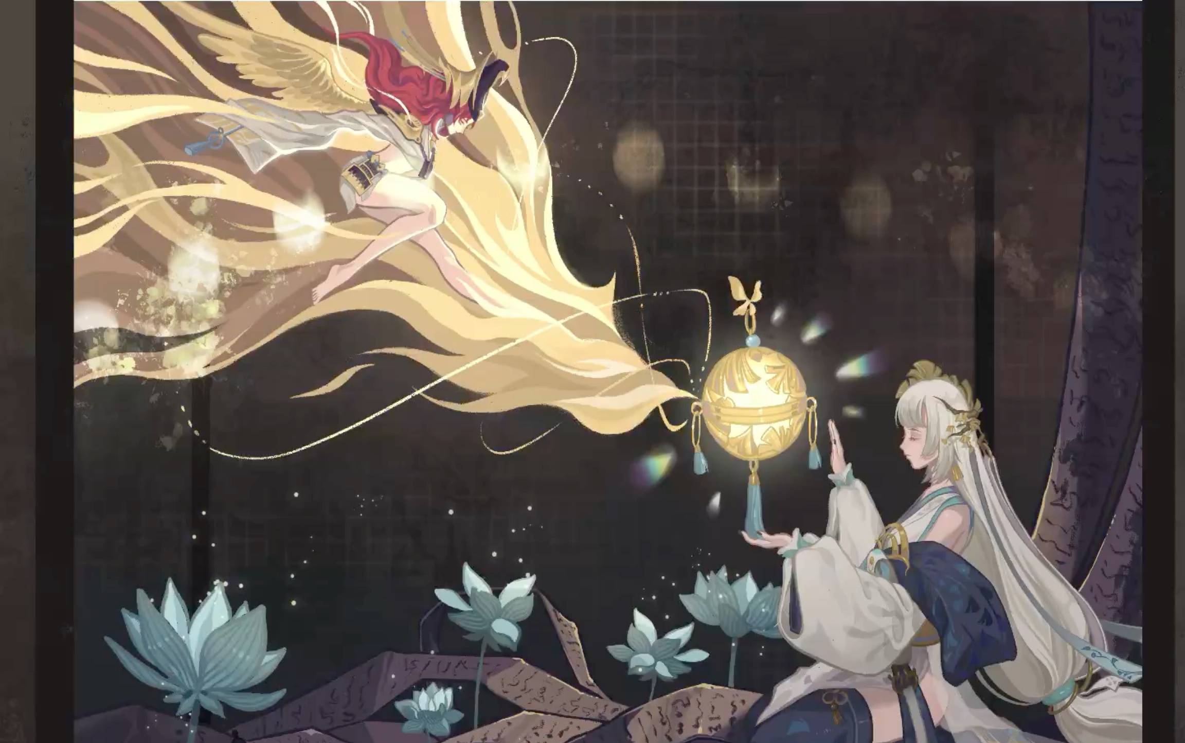 procreate阴阳师同人青行灯与凤凰火