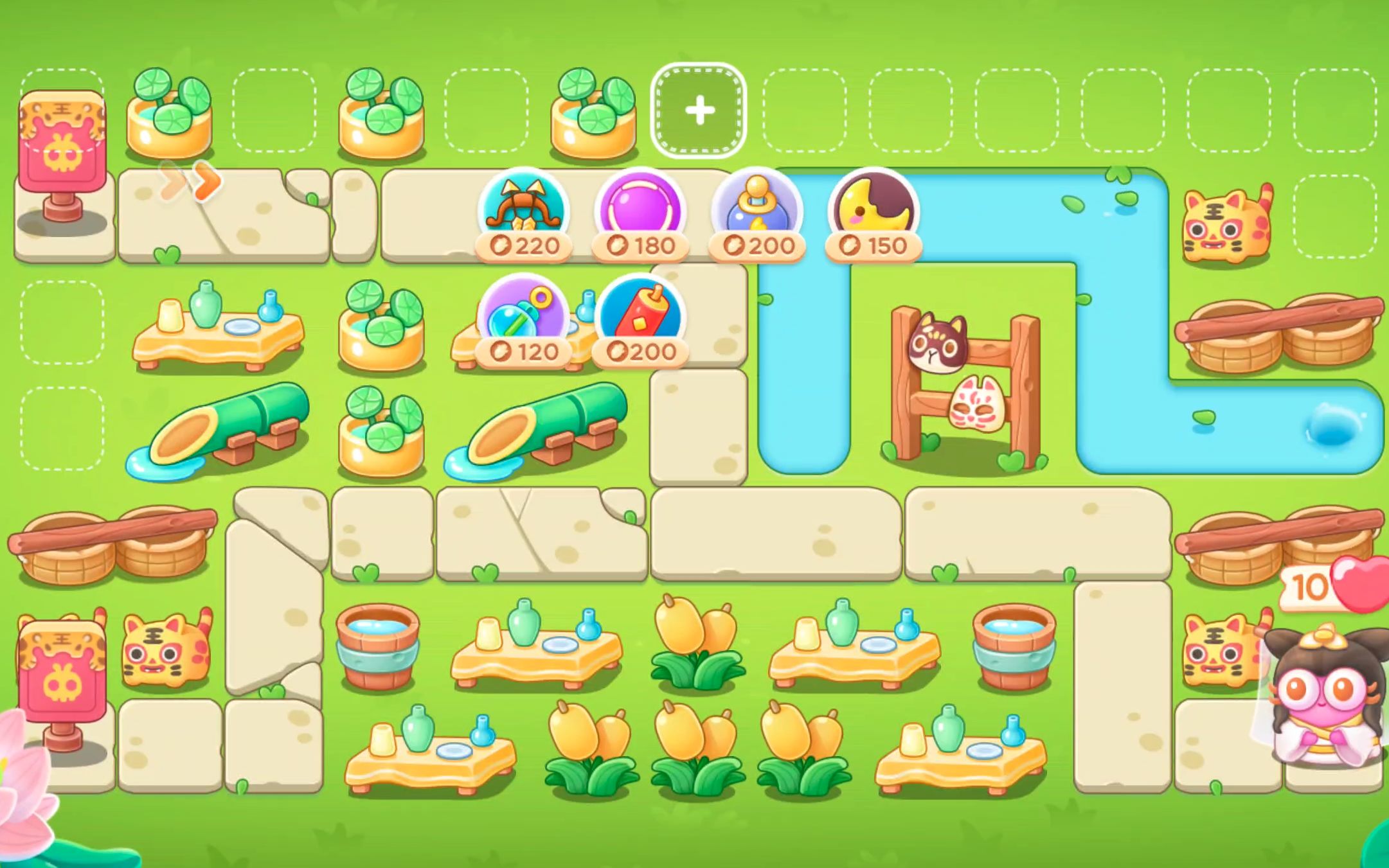 保卫萝卜4白萝卜传奇第46关攻略