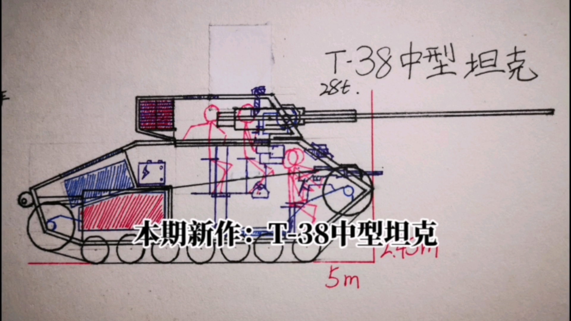 【架空二战坦克设计】苏联T38中型坦克:T26双超进化!哔哩哔哩bilibili