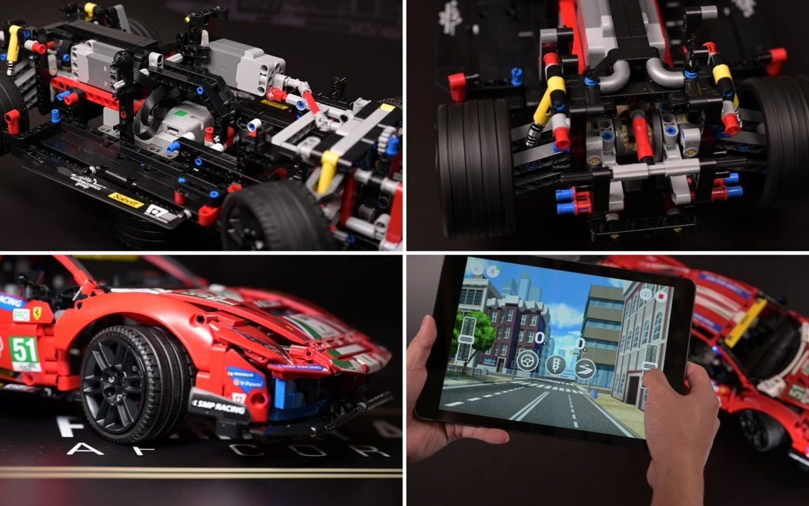 木头鸭子乐高机械组改装教学全遥控版42125法拉利