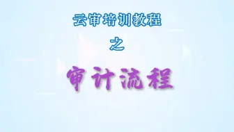 十分钟教会你如何在云审中做审计