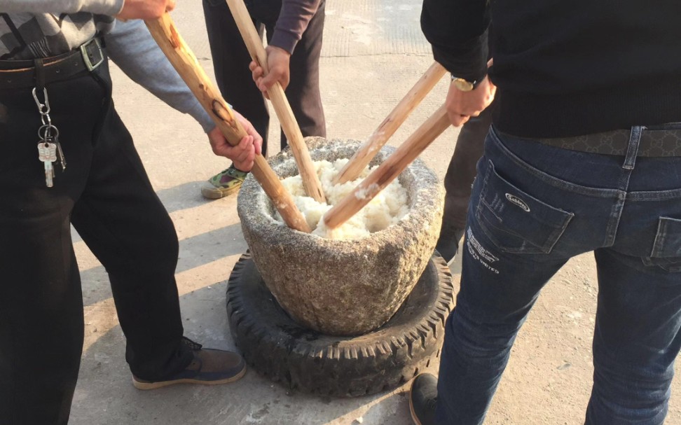 活动  民俗#美食制作#打糍粑