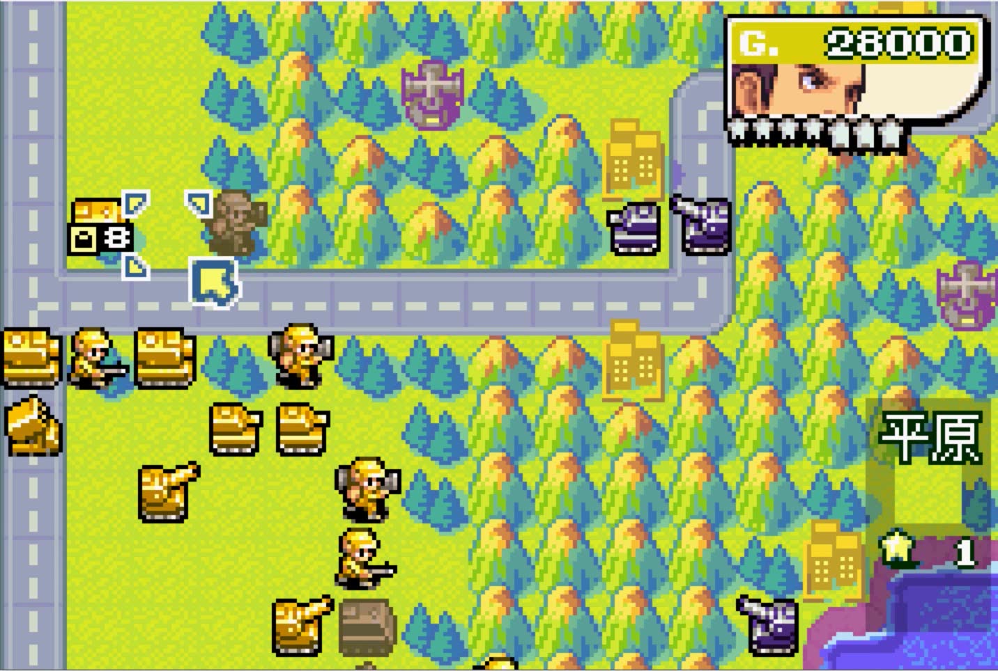 s通关gba高级大战争2普通模式第十九关黄慧领土必须守护之物dutyhonor