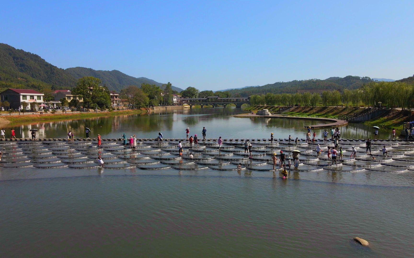 浏阳鱼鳞坝景区图片图片