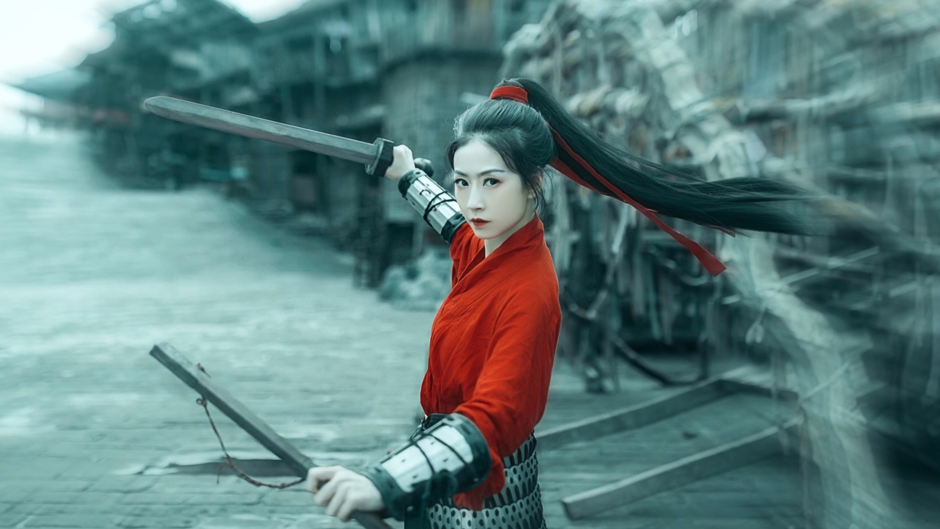 刘亦菲花木兰 红衣骏马,驰聘天涯,神仙姐姐.