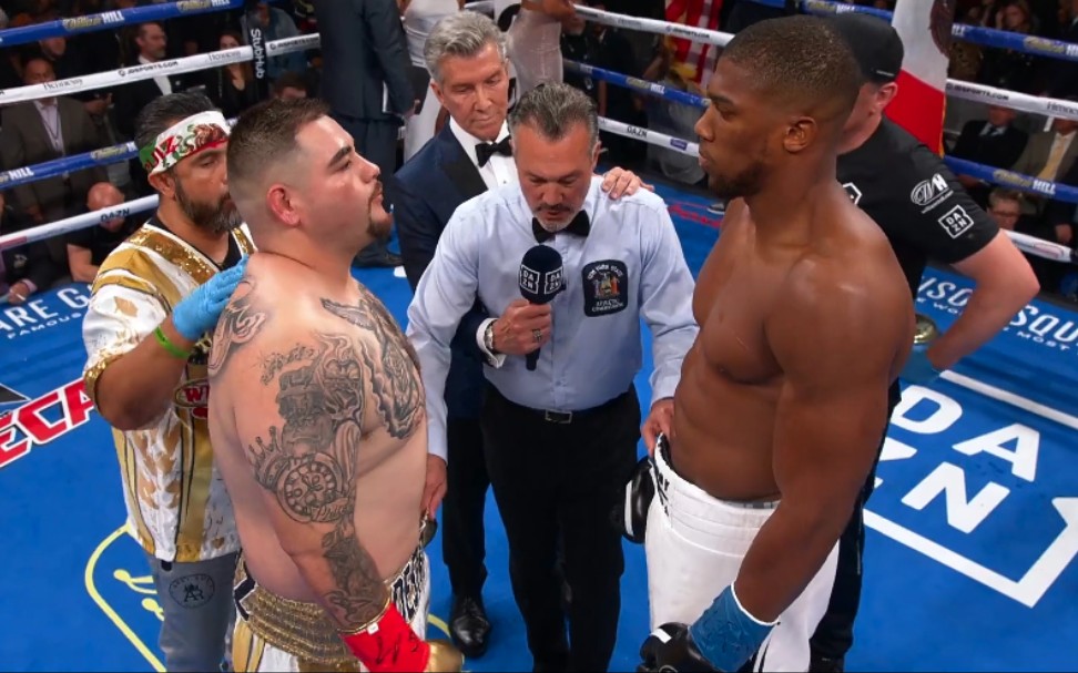 安东尼约书亚vs安迪鲁伊兹①