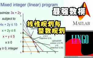 Download Video: 数学建模入门，线性规划与整数规划理论与编程讲解