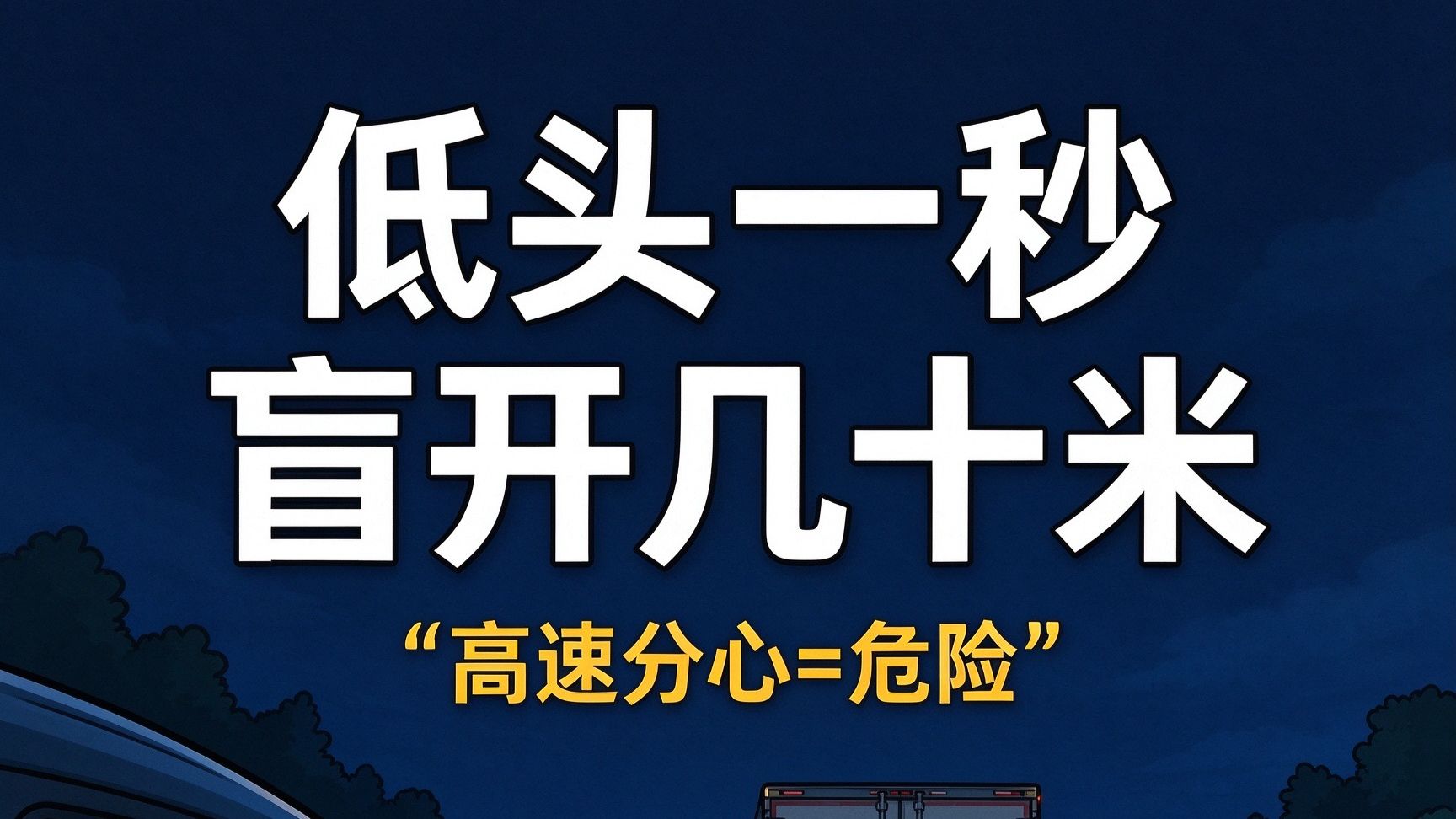 高速无聊刷视频解闷？他直接追了大货车的尾