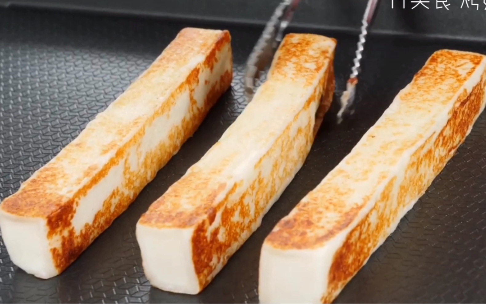 【烤芝士牛奶条 韩国街头小吃】芝士配排骨或者其他菜满足不了 现在