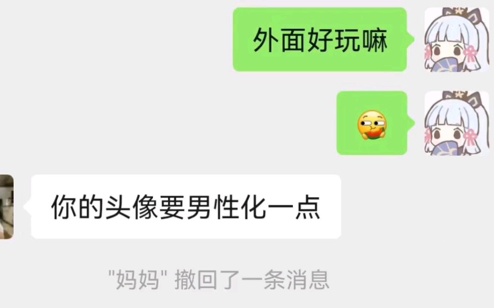 妈妈说:你头像要男性化一点哔哩哔哩bilibili