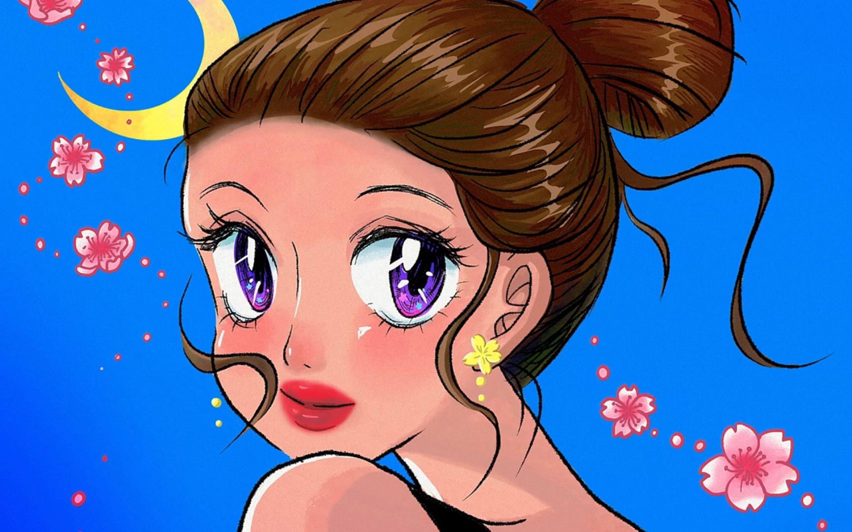 【procreate】头像摸鱼—速涂一个靓女