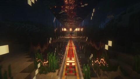 我的世界 Minecraft建筑渣的海底小屋 玻璃海底隧道 海洋版本上下行水电梯展示 哔哩哔哩 つロ干杯 Bilibili