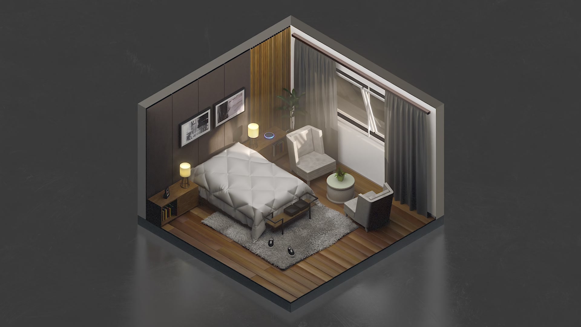 [图]Isometric Bedroom