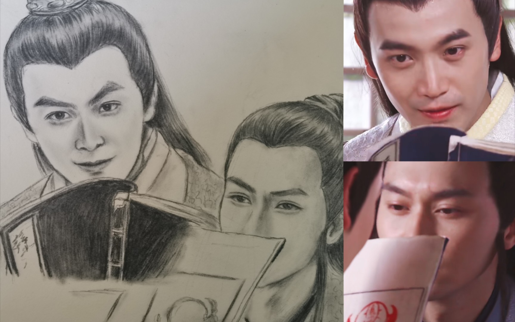 张智尧,手绘剧照,还原闻书名场面,太帅了啊啊啊啊