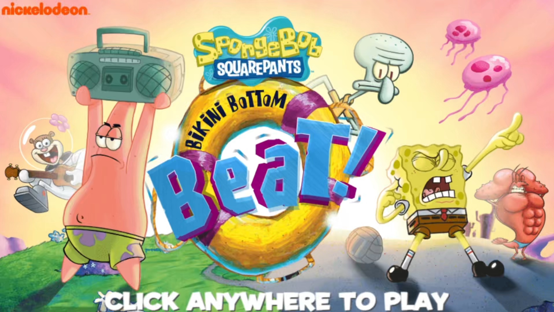 海绵宝宝小游戏第140期 海绵宝宝节奏大师