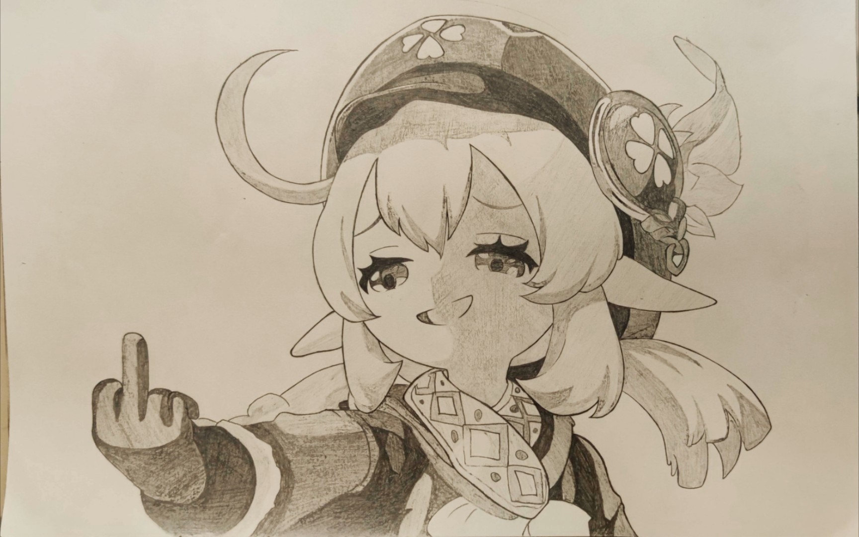 【原神】(铅笔)屑—可莉以及派·蒙娜丽莎