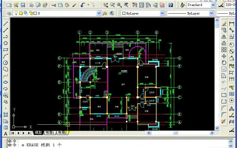 AutoCAD别墅施工图纸绘制教程哔哩哔哩bilibili