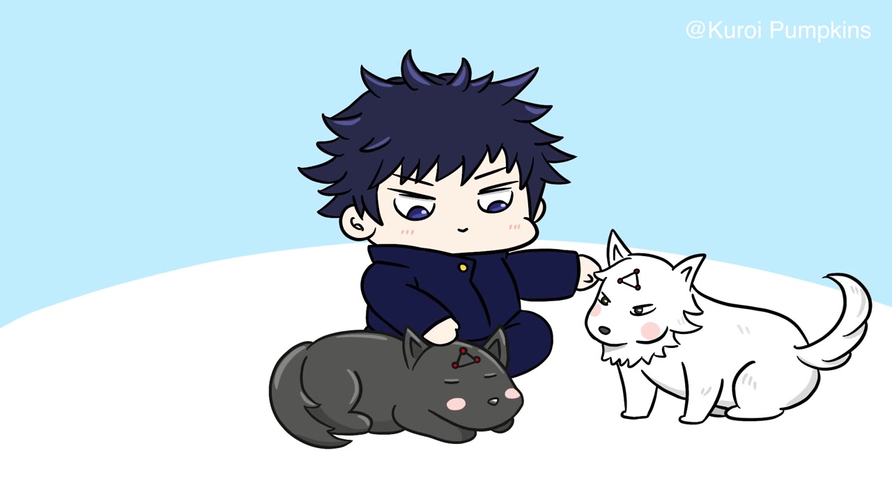 伏黑惠童年就喜欢狗狗了