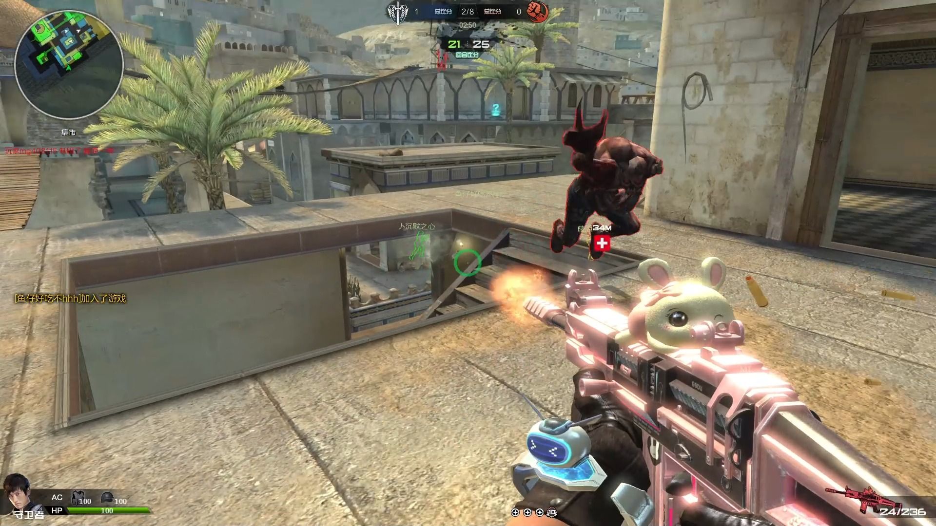 逆战僵尸猎杀日常-scar朱雀-萌兔