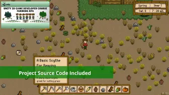 Unity 2D Game Developer Course Farming RPG
