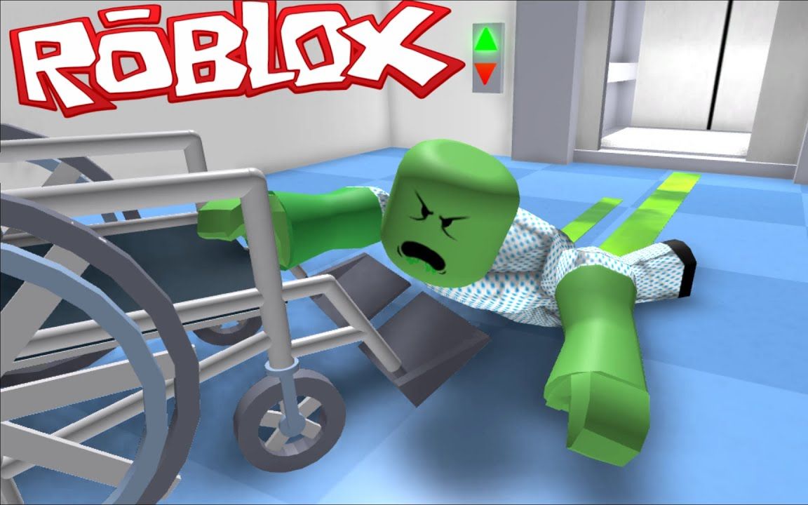 ROBLOX逃离僵尸医院:小僵尸入侵医院,口水流的满地都是!灰狼ROBLOX