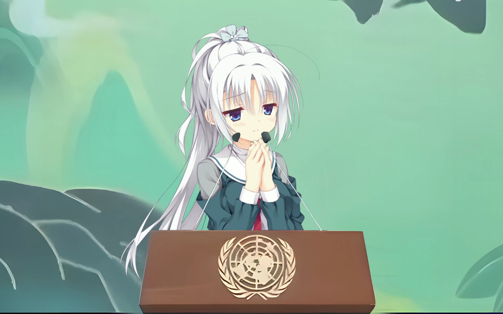 【生肉】芳乃在粘合国的讲话,下达爱护环境重要指示