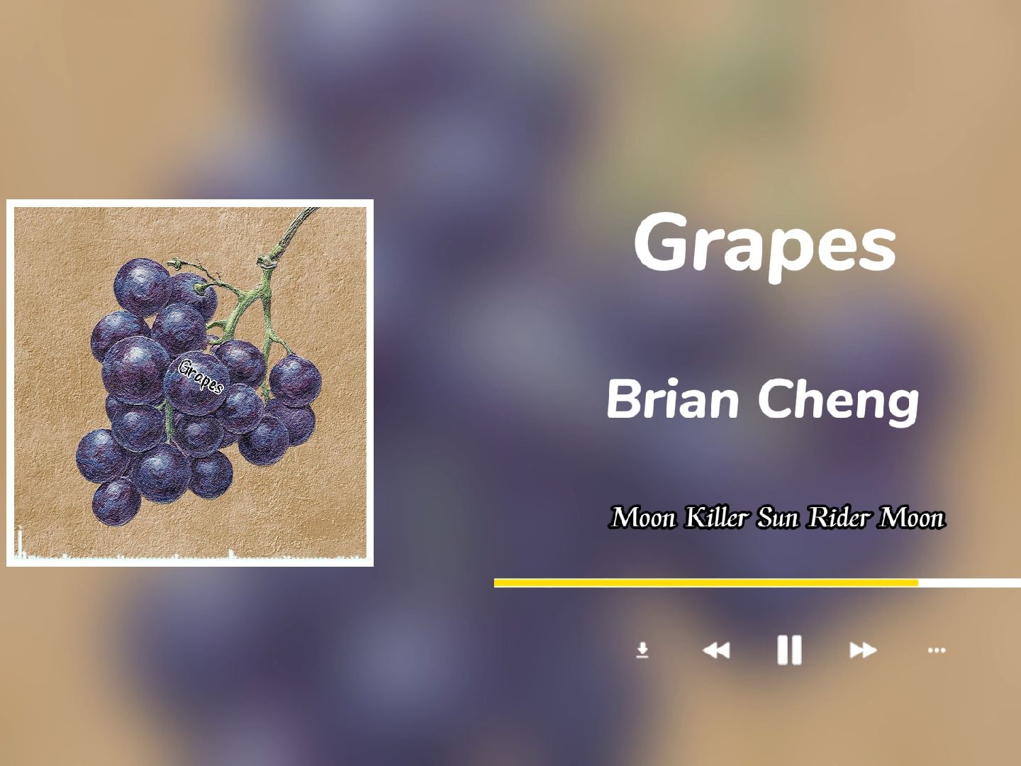 【日常推荐】|慵懒随性且优雅| 小众歌曲| 《Grapes》哔哩哔哩bilibili