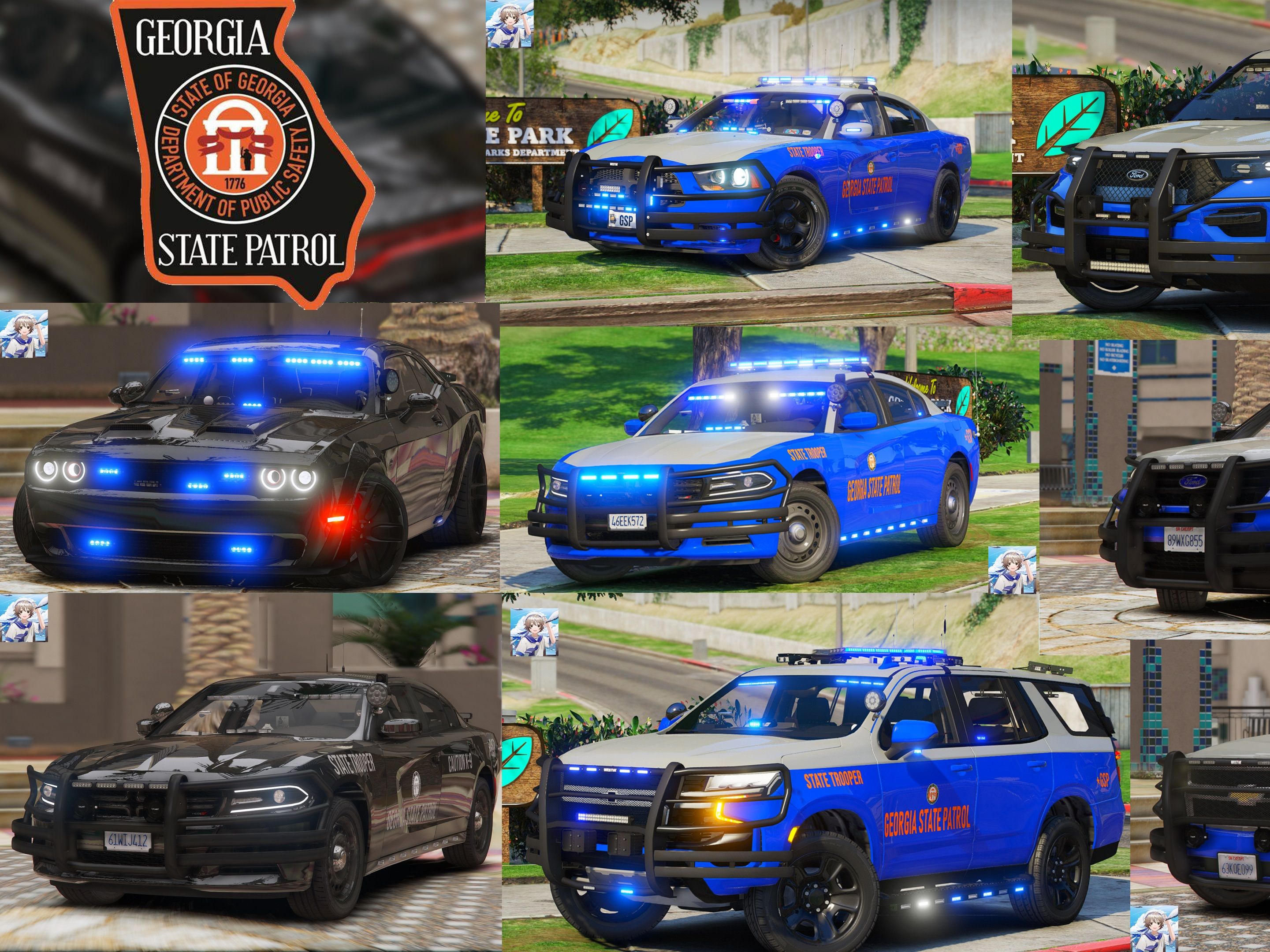 【LSPDFR】:GSP乔治亚州警魔改车包