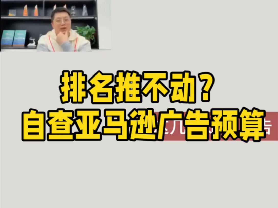 为什么你的排名推不动?自查亚马逊广告预算分配哔哩哔哩bilibili