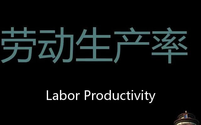 劳动生产率 Chinese Pronunciation Labor productivity哔哩哔哩bilibili