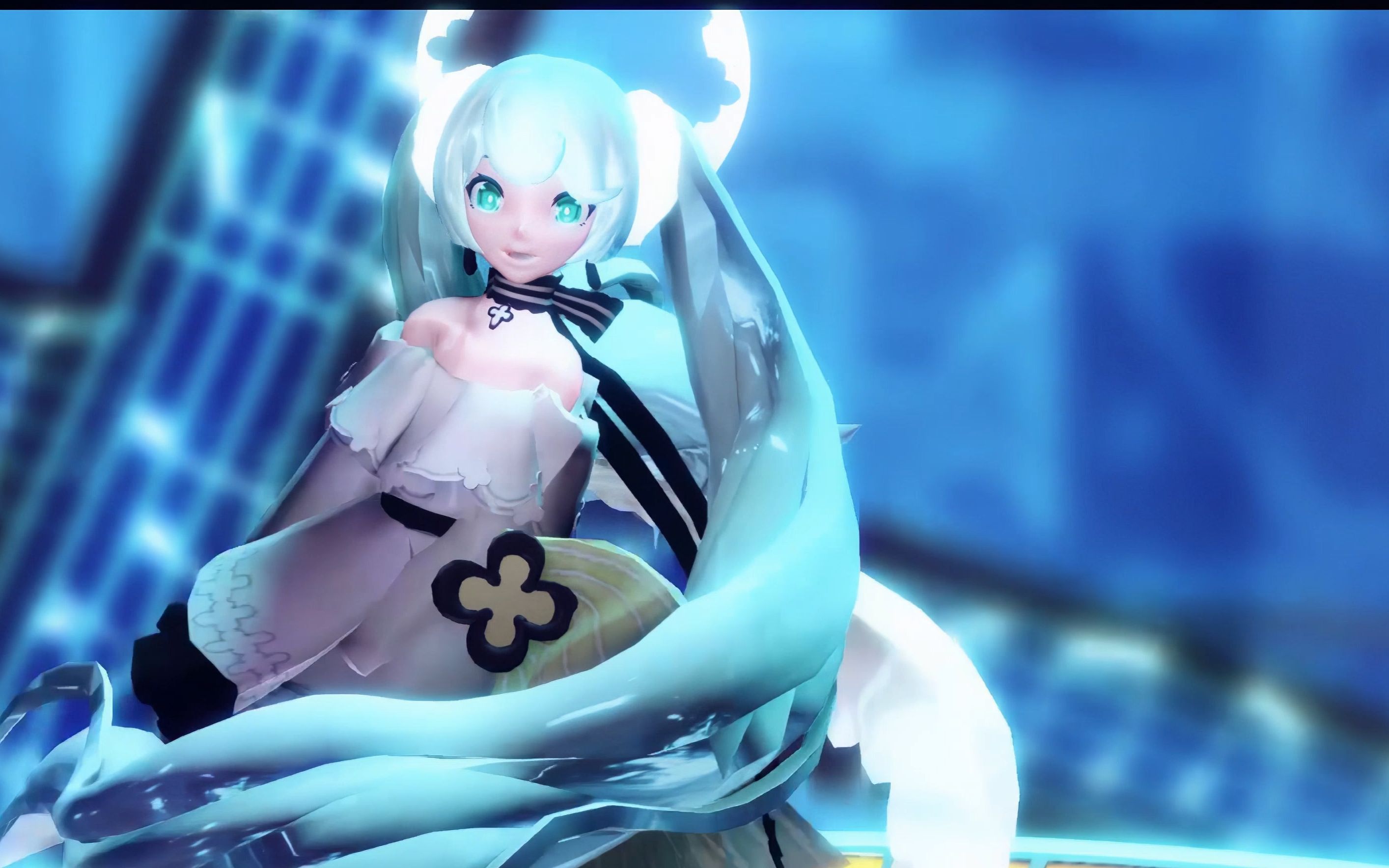 【初音mmd】电子天使1/3(纯白福音)_哔哩哔哩_bilibili