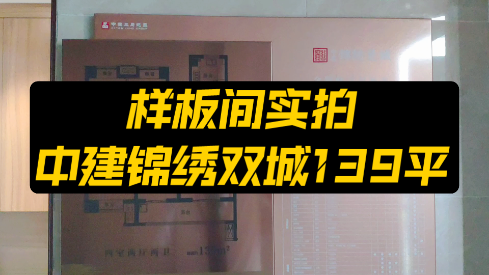 带你看房武汉新房100套之第244套,中建锦绣双城139平哔哩哔哩bilibili