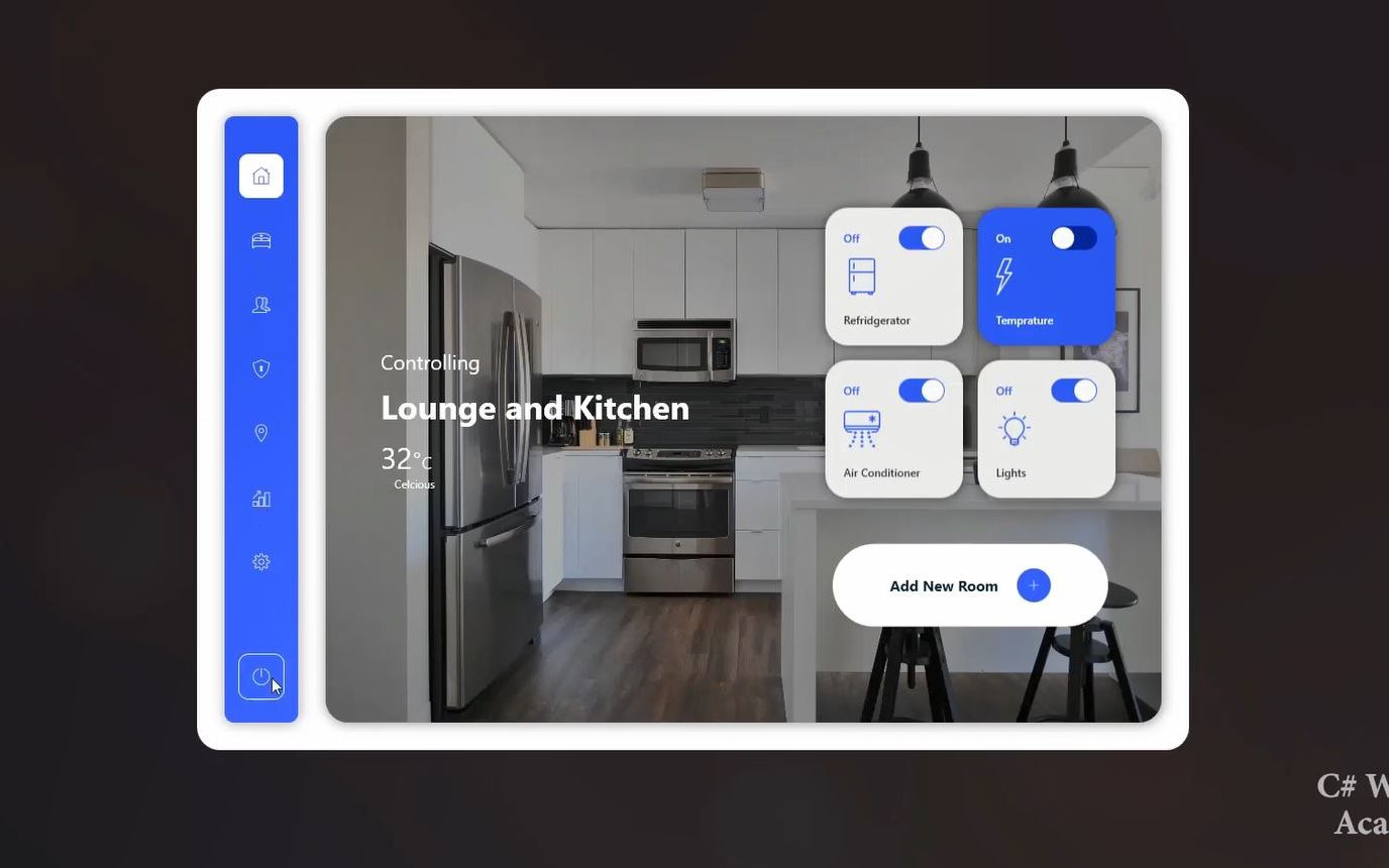 [图]WPF C# 界面设计 Smart Home App