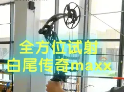 下载视频: 全方位试射白尾传奇maxx复合弓，美国bear熊牌专利EKO轮组，始于1933年