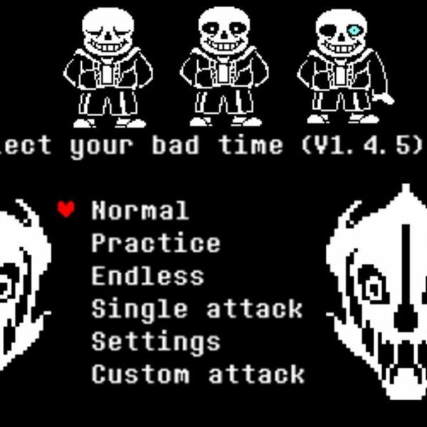 模拟器] Undertale Sans Fight Hard Mode全阶段演示带地址_单机游戏