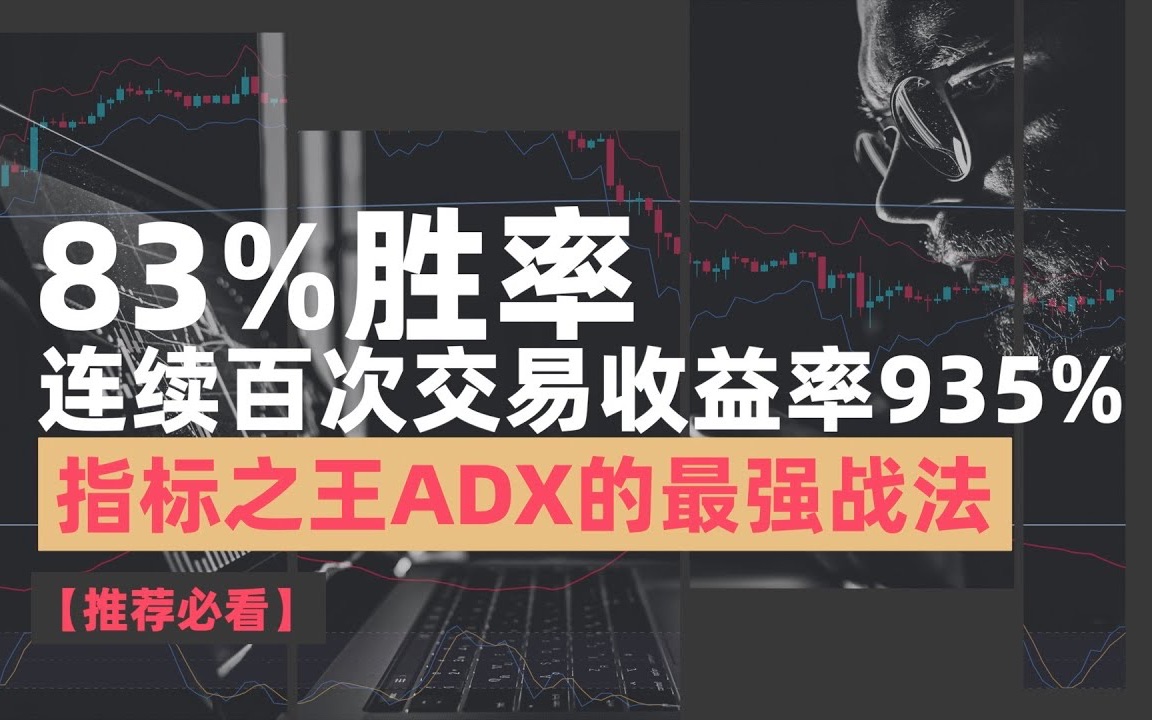 [图]【强烈推荐】指标之王ADX的最强战法，83%胜率，收益率935%的交易策略大公开#交易系统 #交易策略测试 #指标