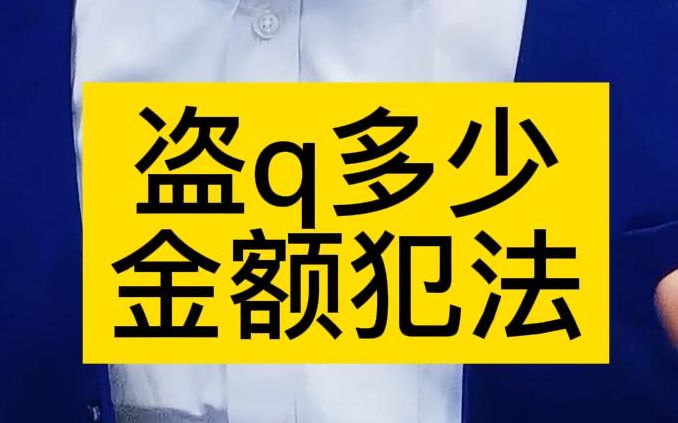 盗窃多少金额犯法哔哩哔哩bilibili