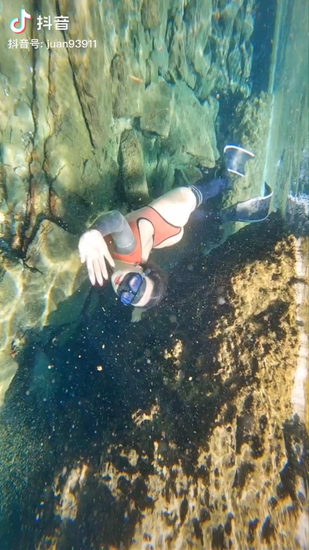 自由潜水高叉连体衣长筒袜过膝袜水下摄影