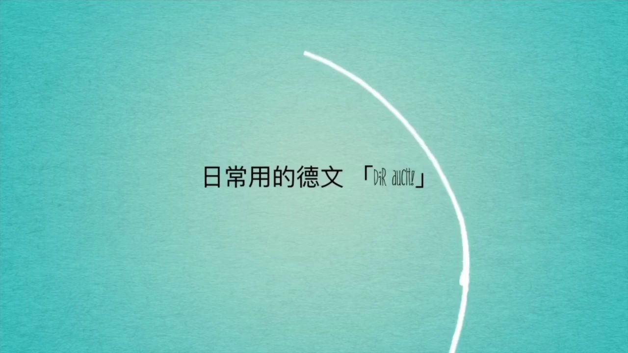 日常用的德文 「Dir auch!」哔哩哔哩bilibili